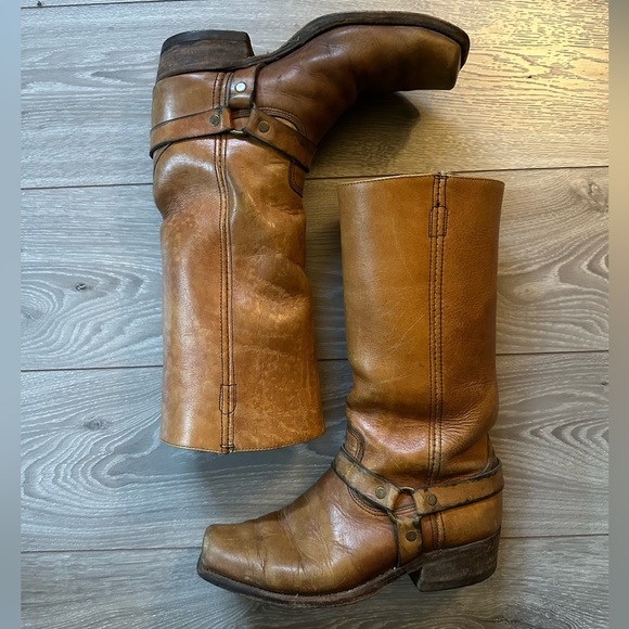 Vintage Other - 1971 Leather Cavalry Motorcycle Western Boots Vintage Made in USA